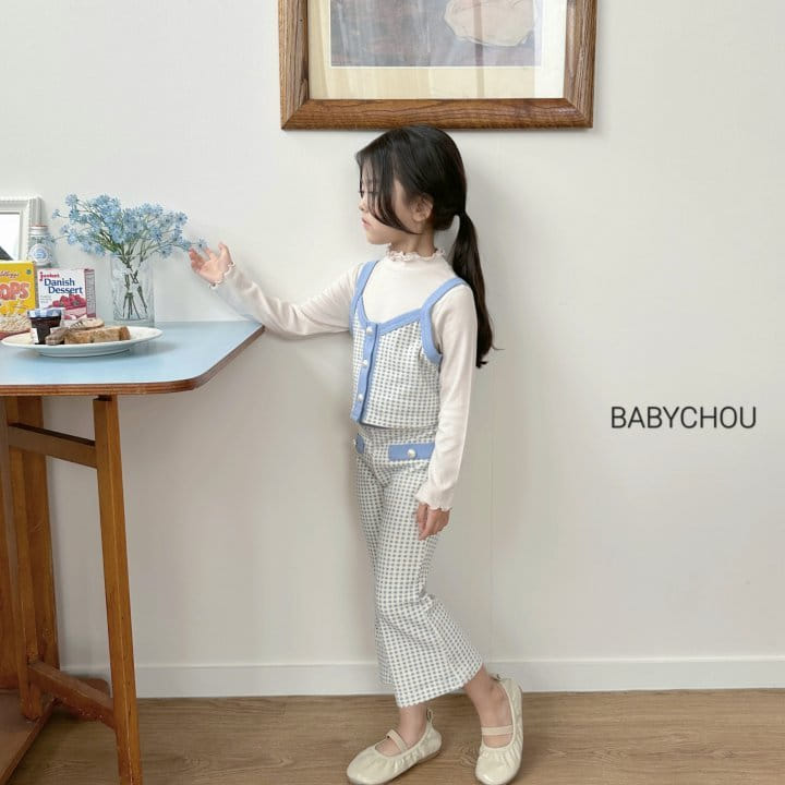 Babychou - Korean Children Fashion - #designkidswear - Bote Top Bottom Set - 7