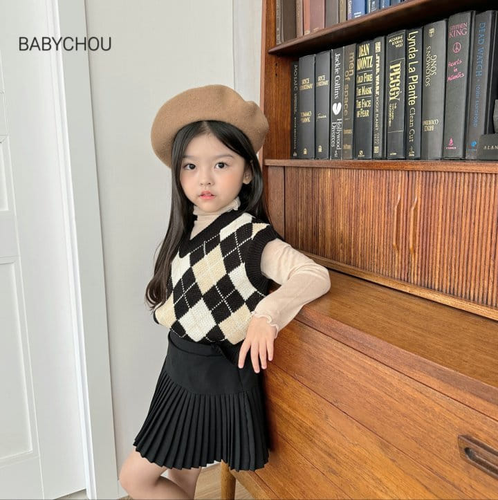 Babychou - Korean Children Fashion - #designkidswear - Slim Turtle Neck Tee - 9