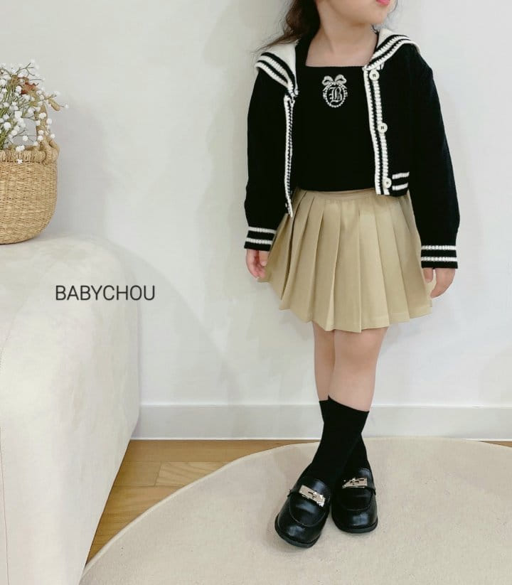 Babychou - Korean Children Fashion - #designkidswear - A Pleats Skirt - 8