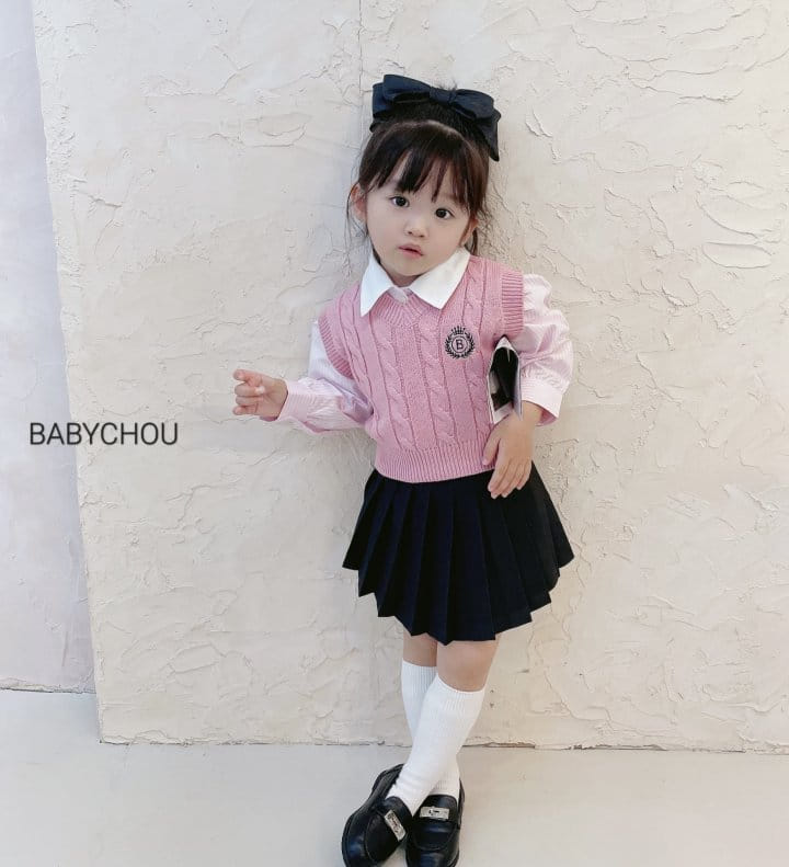 Babychou - Korean Children Fashion - #childrensboutique - Stripes Blouse - 4