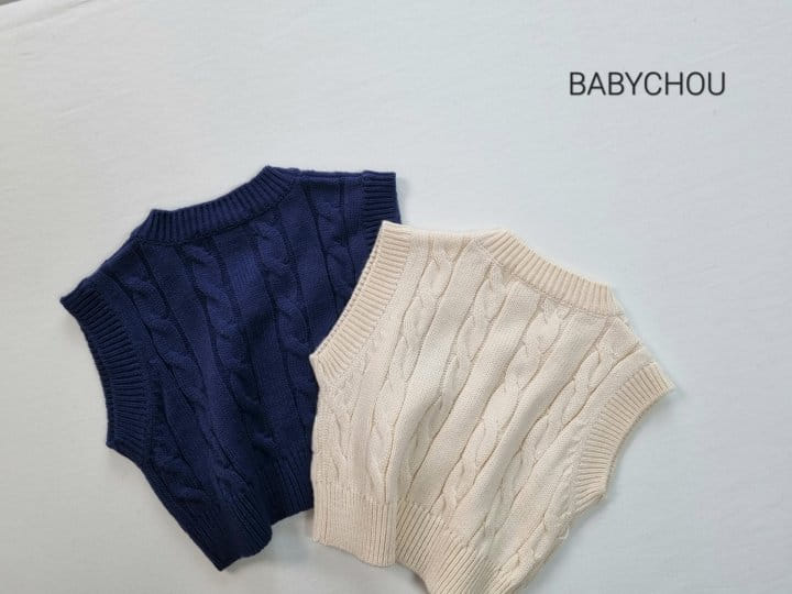 Babychou - Korean Children Fashion - #designkidswear - Cable Vest - 3