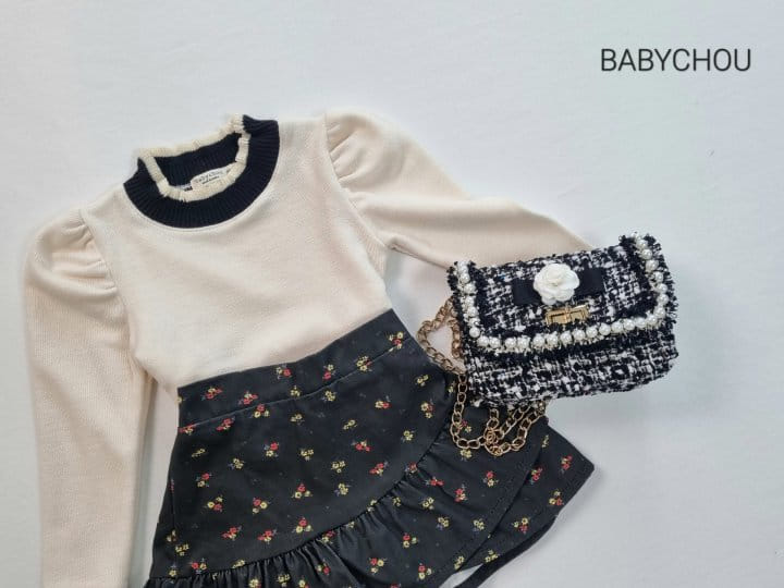 Babychou - Korean Children Fashion - #designkidswear - Lip Puff Tee - 2