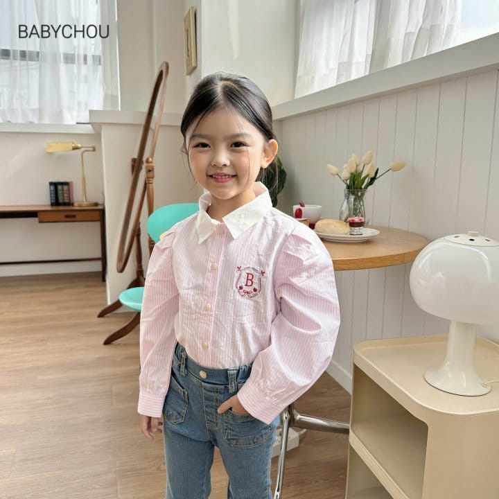 Babychou - Korean Children Fashion - #discoveringself - Stripes Blouse - 5