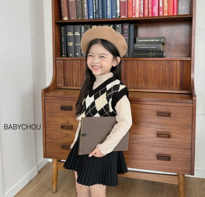 Babychou - Korean Children Fashion - #fashionkids - Slim Turtle Neck Tee - 11