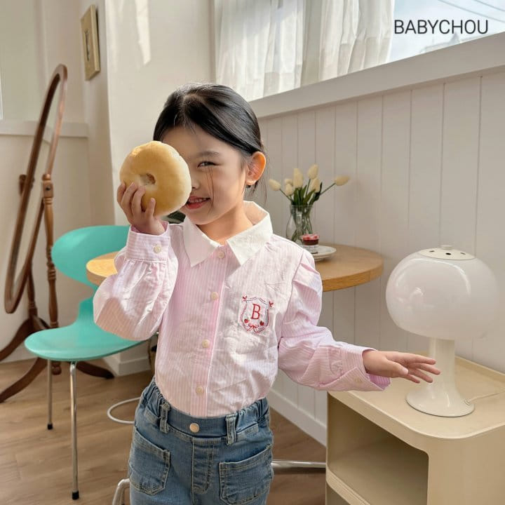 Babychou - Korean Children Fashion - #fashionkids - Stripes Blouse - 6