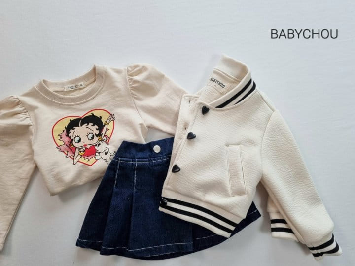 Babychou - Korean Children Fashion - #kidsshorts - Heart Jumper - 2