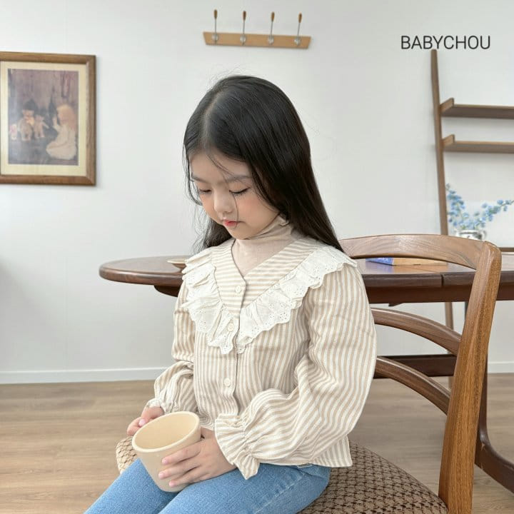 Babychou - Korean Children Fashion - #kidsshorts - Slim Turtle Neck Tee - 12