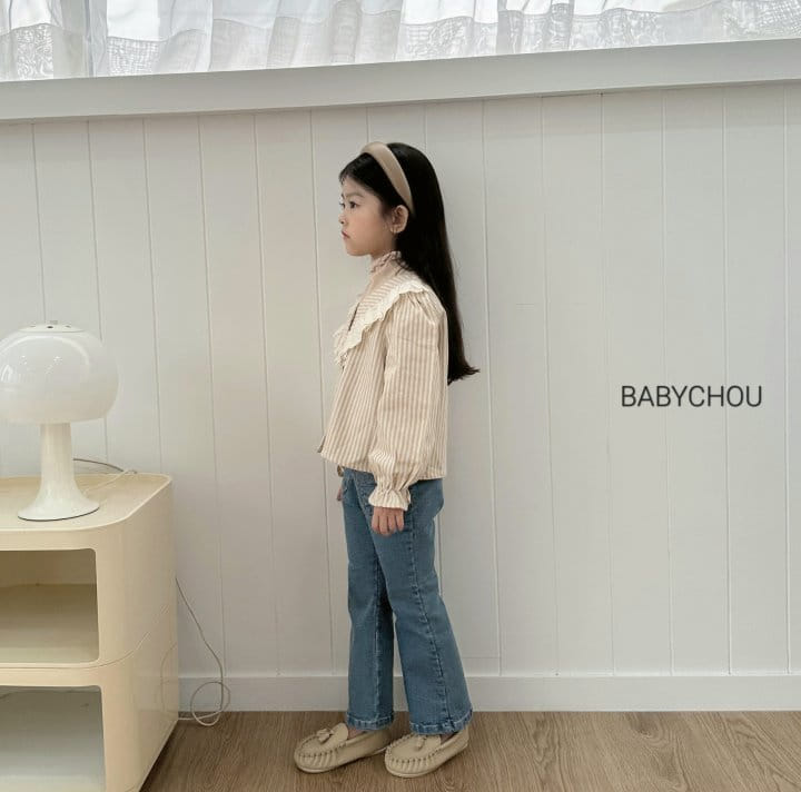 Babychou - Korean Children Fashion - #kidsshorts - And U Blouse - 8