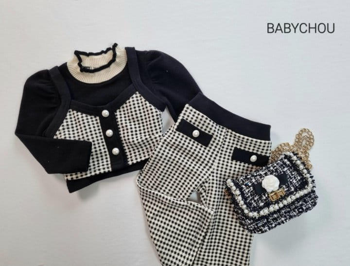 Babychou - Korean Children Fashion - #kidsstore - Bote Top Bottom Set - 11