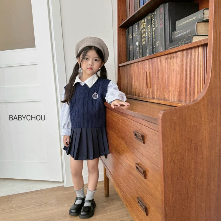 Babychou - Korean Children Fashion - #kidsstore - A Pleats Skirt - 12