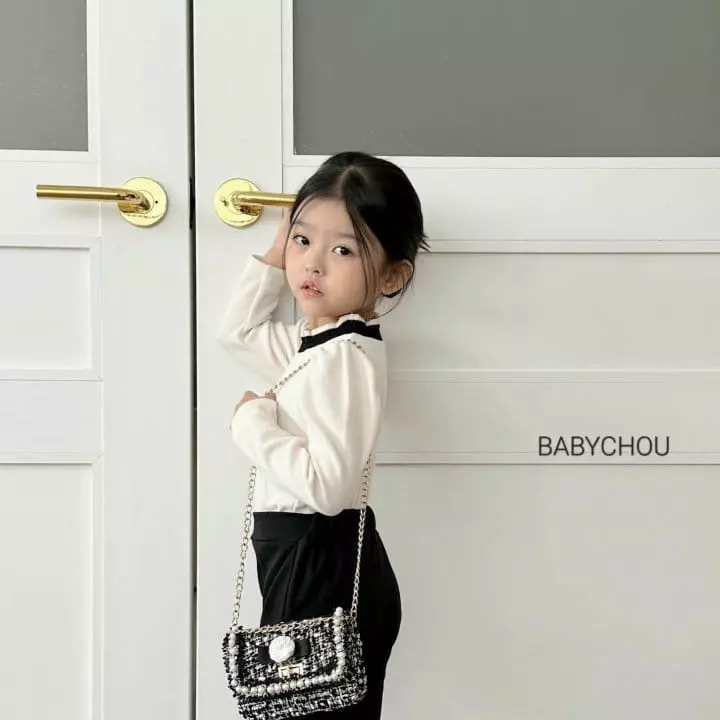 Babychou - Korean Children Fashion - #kidsstore - Lip Puff Tee - 6