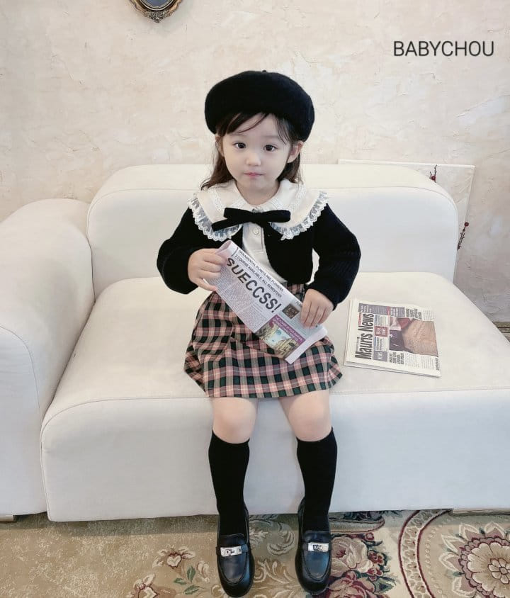 Babychou - Korean Children Fashion - #kidsstore - Stripes Lie Tee - 6