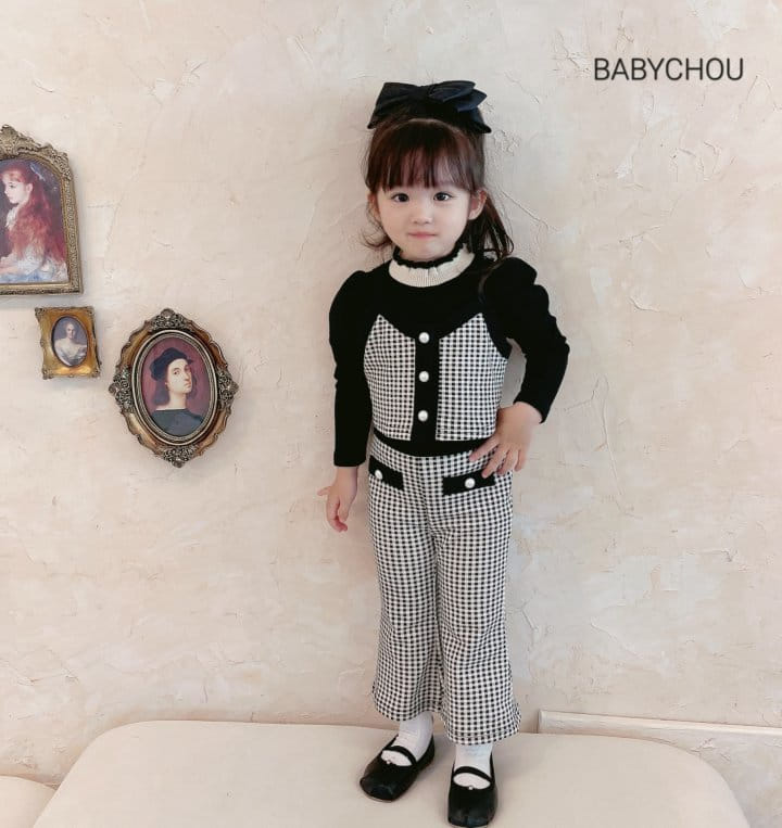 Babychou - Korean Children Fashion - #kidzfashiontrend - Bote Top Bottom Set - 12