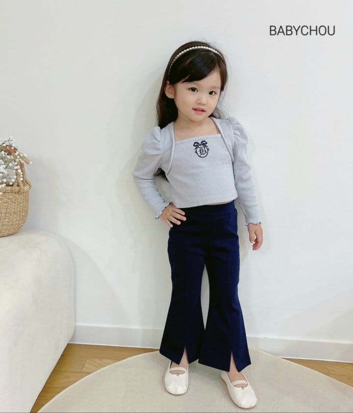 Babychou - Korean Children Fashion - #kidzfashiontrend - Slit Pants - 8