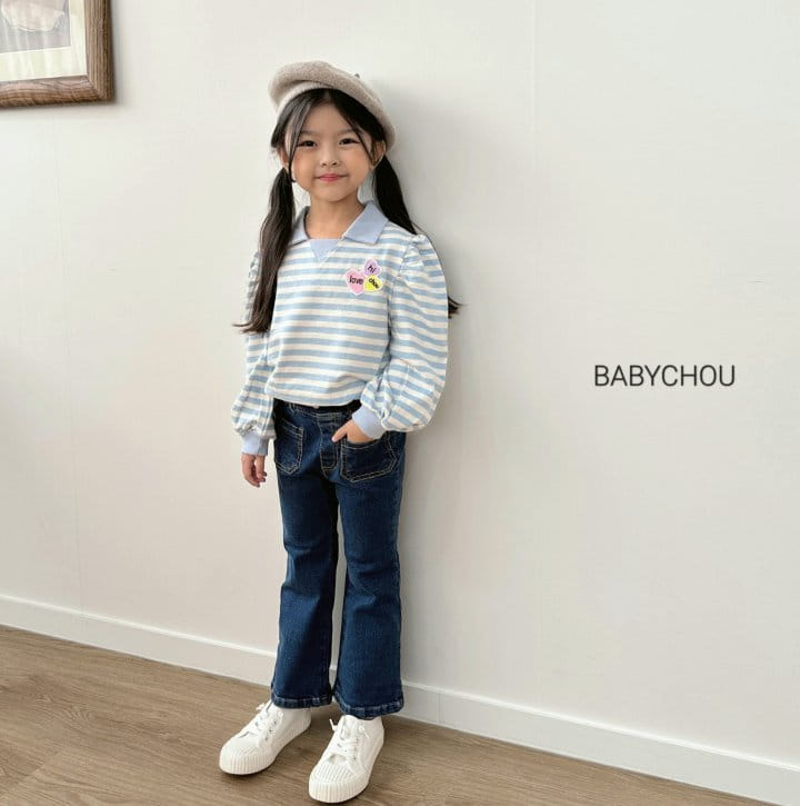 Babychou - Korean Children Fashion - #kidzfashiontrend - Triangle Sweatshirt - 3