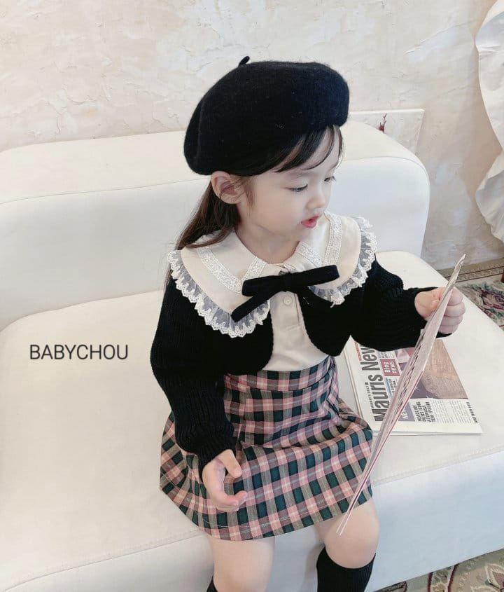 Babychou - Korean Children Fashion - #kidzfashiontrend - Stripes Lie Tee - 7