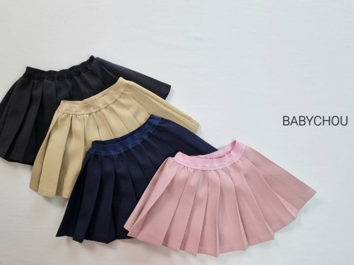 Babychou - Korean Children Fashion - #littlefashionista - A Pleats Skirt