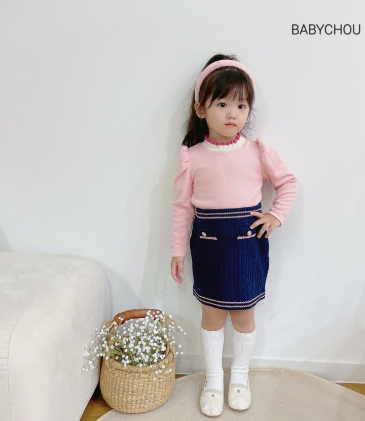 Babychou - Korean Children Fashion - #littlefashionista - Lip Puff Tee - 9
