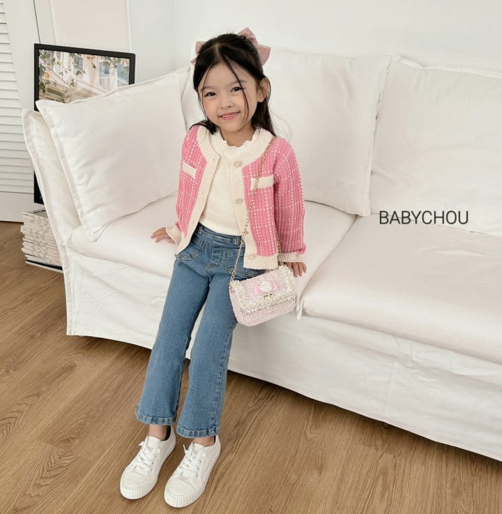 Babychou - Korean Children Fashion - #littlefashionista - Twid Cardigan - 8