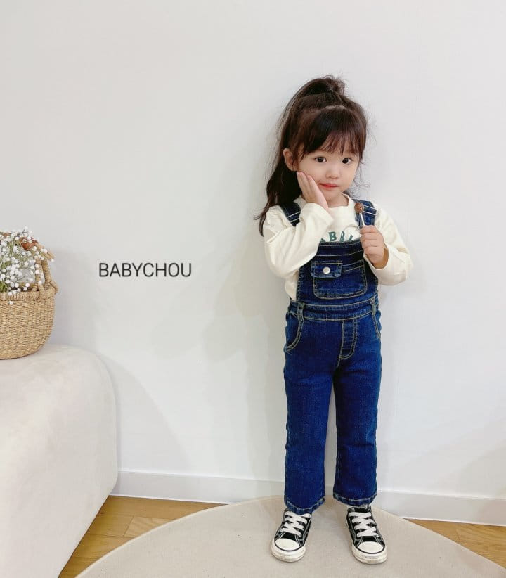 Babychou - Korean Children Fashion - #littlefashionista - Denim Overalls - 12