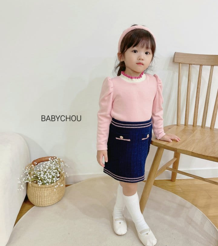 Babychou - Korean Children Fashion - #magicofchildhood - Lip Puff Tee - 10