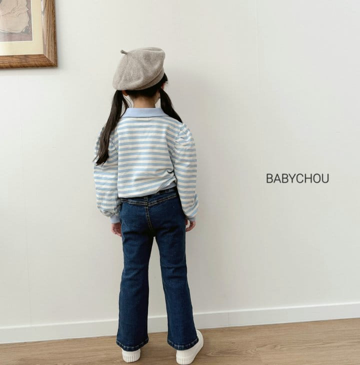 Babychou - Korean Children Fashion - #minifashionista - Triangle Sweatshirt - 7