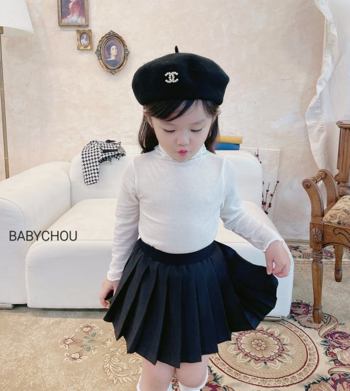 Babychou - Korean Children Fashion - #magicofchildhood - Slim Turtle Neck Tee - 4