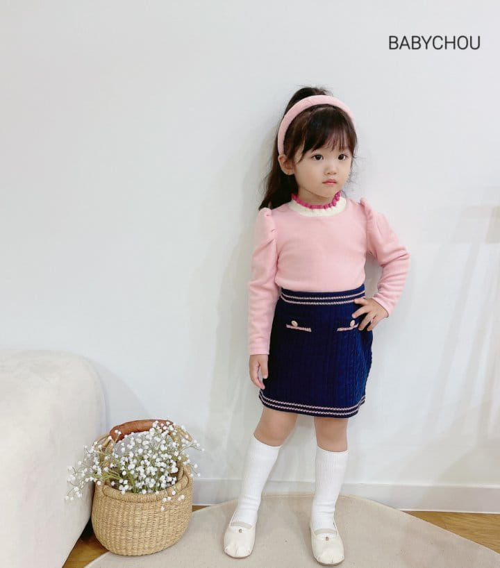 Babychou - Korean Children Fashion - #minifashionista - Lip Puff Tee - 11
