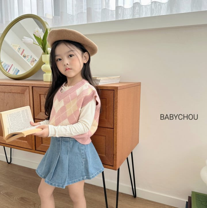 Babychou - Korean Children Fashion - #stylishchildhood - Ribbon Rib Tee - 9