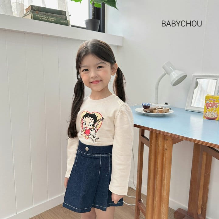 Babychou - Korean Children Fashion - #stylishchildhood - Rora Puff Tee - 5