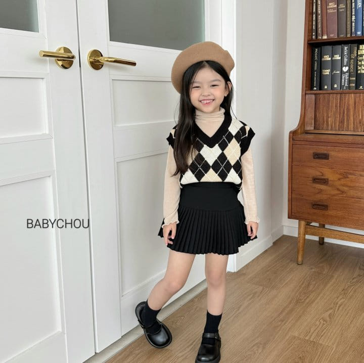 Babychou - Korean Children Fashion - #todddlerfashion - Argyle Vest - 10
