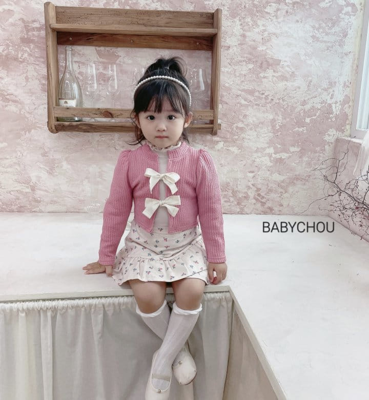 Babychou - Korean Children Fashion - #todddlerfashion - Ribbon Cardigan - 8