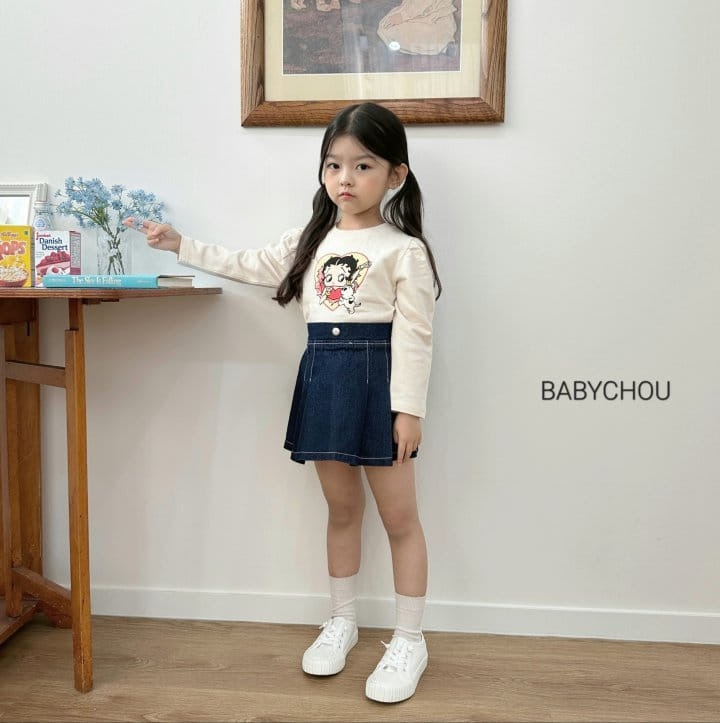 Babychou - Korean Children Fashion - #todddlerfashion - Rora Puff Tee - 3