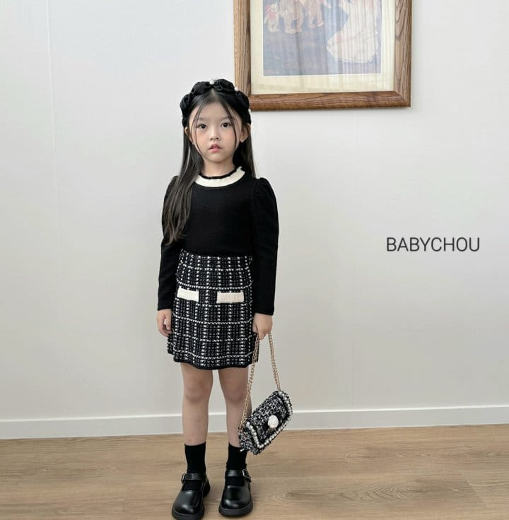 Babychou - Korean Children Fashion - #toddlerclothing - Twid Skirt - 12