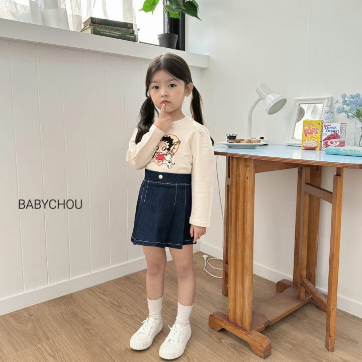 Babychou - Korean Children Fashion - #todddlerfashion - Rora Puff Tee - 4
