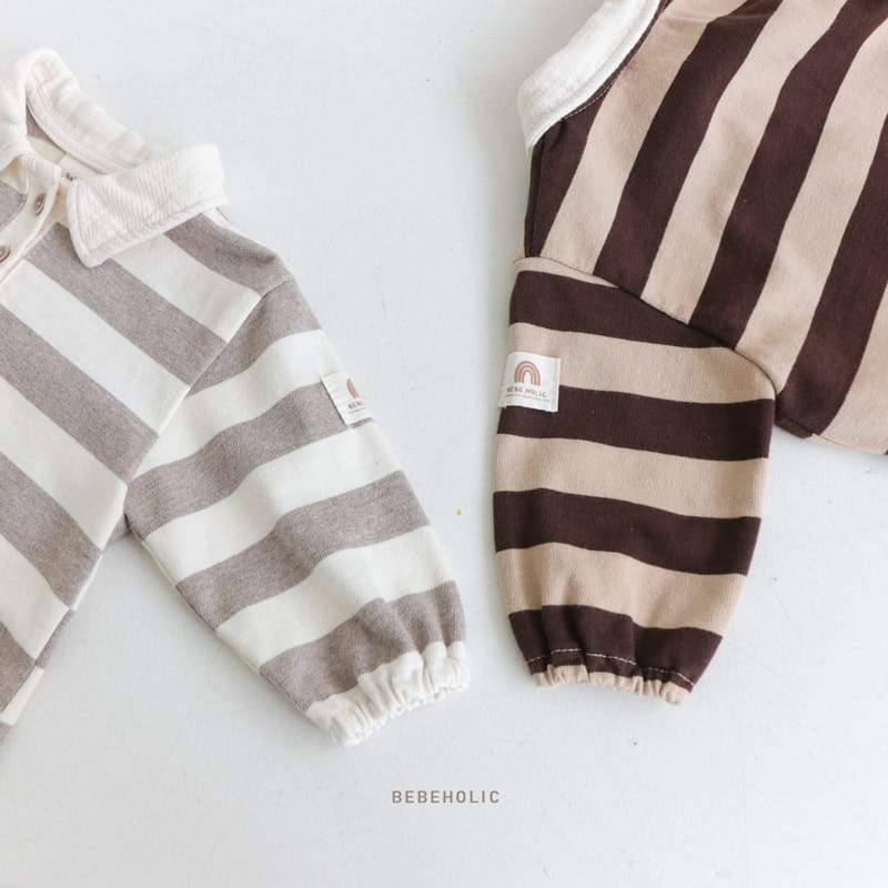 Bebe Holic - Korean Baby Fashion - #babyboutiqueclothing - Latte Collar Bodysuit - 11