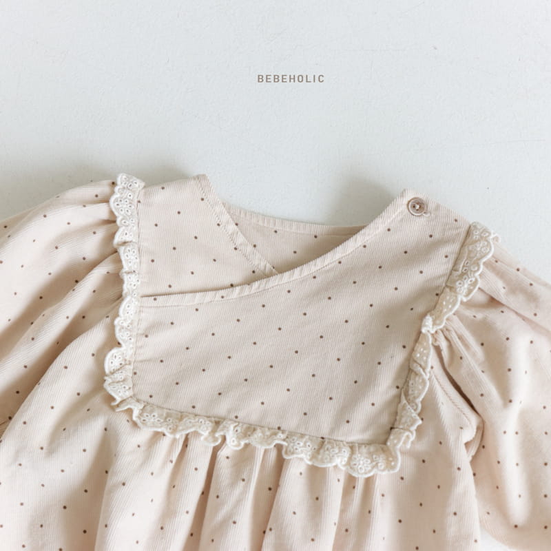 Bebe Holic - Korean Baby Fashion - #babyboutiqueclothing - Dot Lace Bodysuit - 9