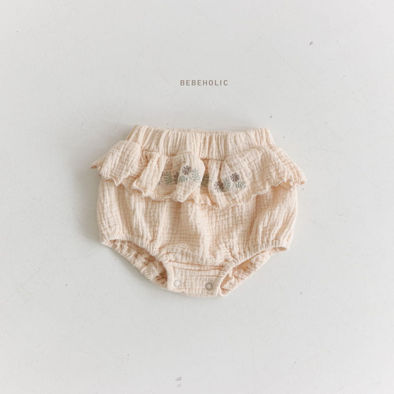 Bebe Holic - Korean Baby Fashion - #babyclothing - Daisy Embrodiery Bloomer - 8
