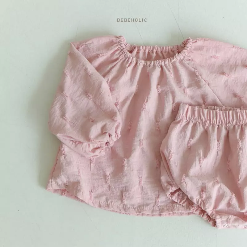 Bebe Holic - Korean Baby Fashion - #babyclothing - Grace Top Botom Set - 4