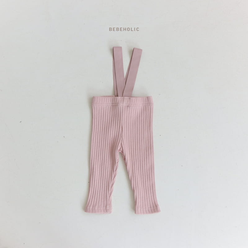 Bebe Holic - Korean Baby Fashion - #babyoninstagram - Rib Dungarees Leggings - 5