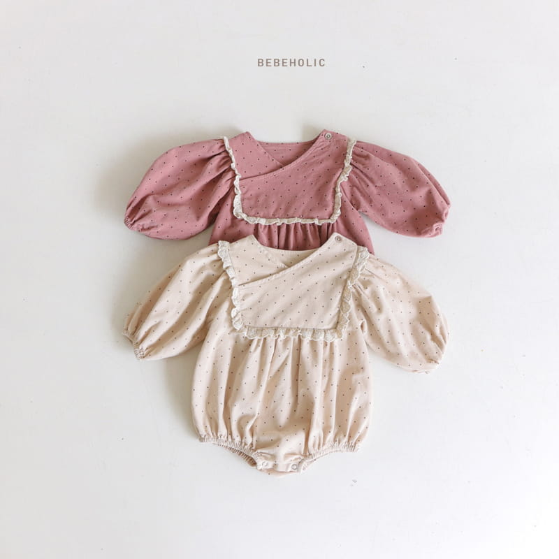 Bebe Holic - Korean Baby Fashion - #babyootd - Dot Lace Bodysuit