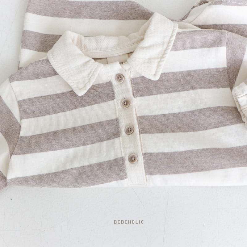 Bebe Holic - Korean Baby Fashion - #babywear - Latte Collar Bodysuit - 6
