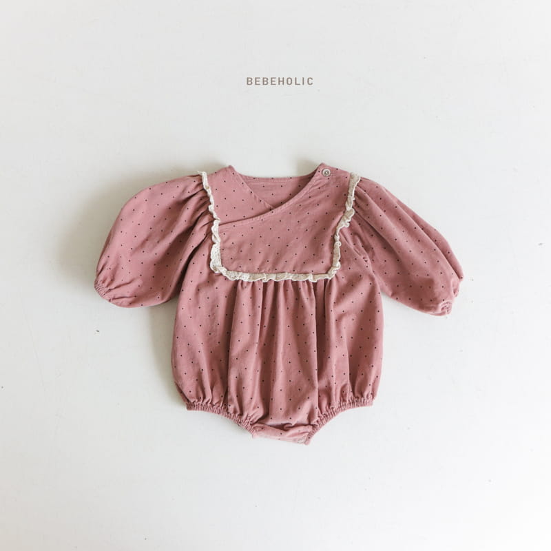Bebe Holic - Korean Baby Fashion - #babyoutfit - Dot Lace Bodysuit - 4