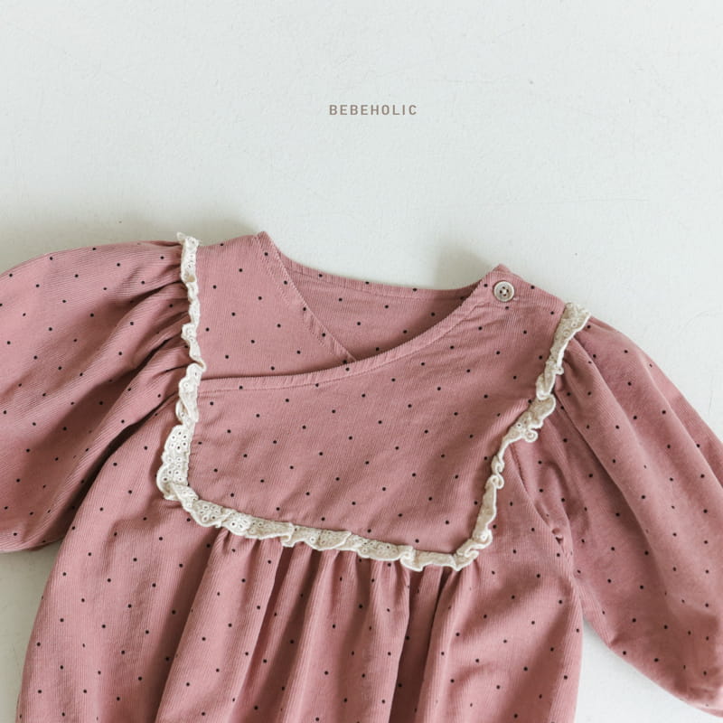 Bebe Holic - Korean Baby Fashion - #onlinebabyshop - Dot Lace Bodysuit - 6