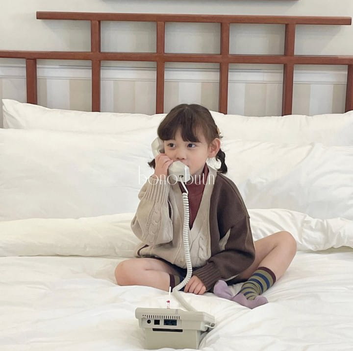 Bonobutton - Korean Children Fashion - #prettylittlegirls - Pusil Pasta Cardigan - 4