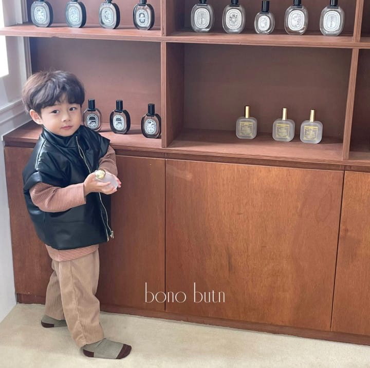 Bonobutton - Korean Children Fashion - #kidsshorts - Charcoal Padding Vest - 8
