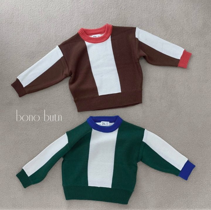 Bonobutton - Korean Children Fashion - #minifashionista - Firewood Knit Tee