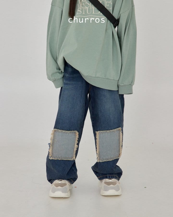 Churros - Korean Children Fashion - #childofig - Knee Jeans - 5