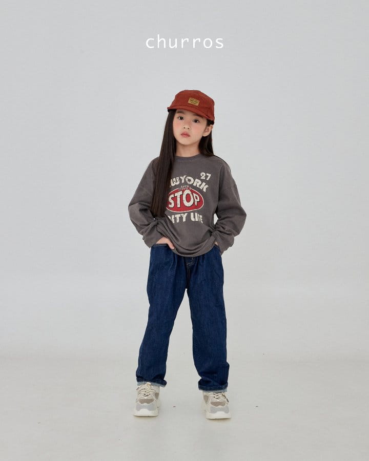 Churros - Korean Children Fashion - #childofig - Stop Peach Tee - 5