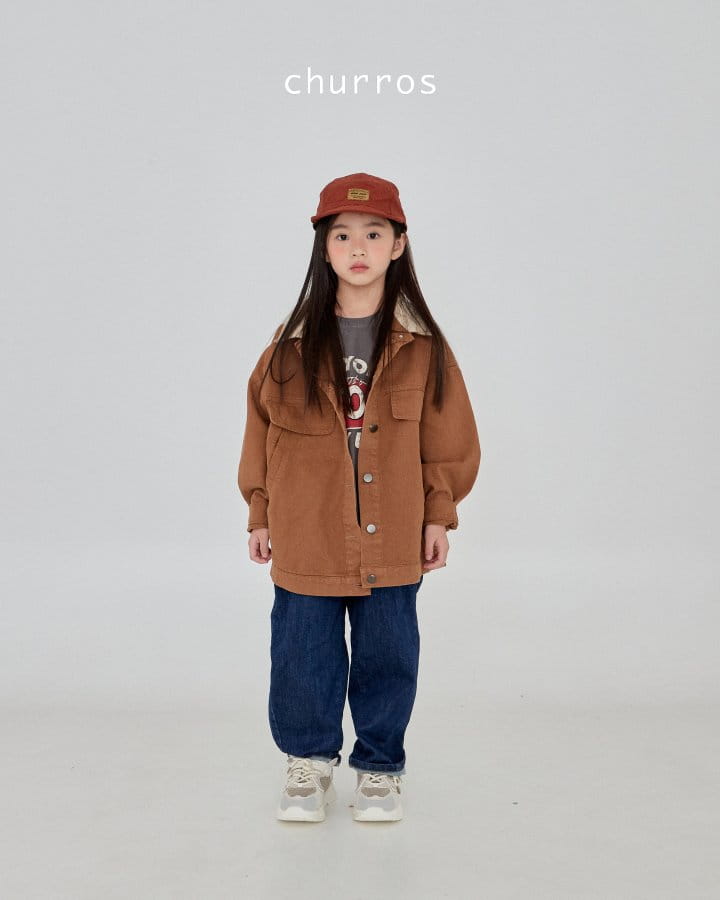 Churros - Korean Children Fashion - #childofig - Stop Peach Tee - 6